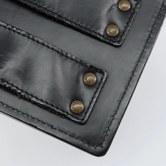 LOUIS VUITTON Pister Shoulder Bag Leather Black - Picture 12 of 14